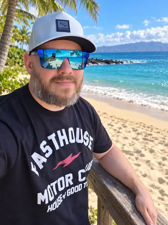 Mike at the beach